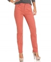 Flatter your figure in these versatile skinny jeans from Not Your Daughter's Jeans with a unique design to help you look your best. The python-printed colored wash is so chic too!