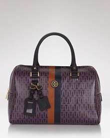Tory Burch is known for low-key luxe, and this bold satchel is the perfect example of the brand's covet-worthy look. Carry it with denim on off-duty days to give casual looks an upgrade. Tory Burch is known for low-key luxe, and this bold satchel is the perfect example of the brand's covet-worthy look. Carry it with denim on off-duty days to give casual looks an upgrade.