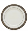 For nearly 150 years, Lenox has been renowned throughout the world as a premier designer and manufacturer of fine china. The Vintage Jewel pattern from Lenox's dinnerware and dishes collection evokes a more gracious era, combining pure white bone china with a dark, richly patterned band of muted gold, taupe, charcoal, and black, and accented with subtle touches of cobalt blue. Qualifies for Rebate