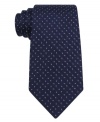 Put an exclamation point on serious style with this silk tie from DKNY.