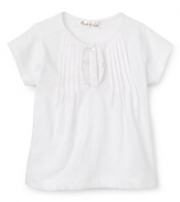 Pearls & Popcorn Infant Girls' Ruffle Blouse Tee - Sizes 12-36 Months