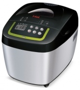 The greatest thing for sliced bread. Whip up your favorite loaf of bread in the comfort of your home with this compact appliance. Three crust settings from light to dark, 12 programs, including gluten-free, cake and more, plus an automatic keep warm setting guarantee precision results. 1-year warranty. Model PF111EUS.