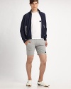 Perfect for workouts or traipsing around town, this lightweight jersey-knit short is designed in a classic fit for maximum comfort.Drawstring elastic waistFront slash pocketsInseam, about 1090% cotton/10% elastaneMachine washImported