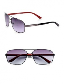 Lightweight and utterly classic metal shades with coveted logos at the temples.Logo temple detail100% UV ProtectiveImported Lightweight and utterly classic metal shades with coveted logos at the temples.Logo temple detail100% UV ProtectiveImported