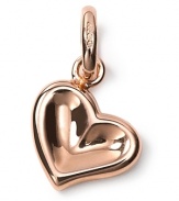 Show your love with this warmly glowing 18 karat rose gold plated thumb print heart from Links of London.