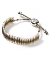 Links of London unique sterling silver, hand-woven lanyard is a modern, grown-up take in the friendship band.
