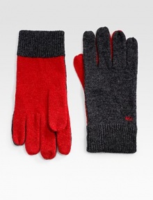 Contrast color wool-nylon gloves with signature MJ logo detail.Ribbed hem80% wool/20% nylonDry cleanImported Contrast color wool-nylon gloves with signature MJ logo detail.Ribbed hem80% wool/20% nylonDry cleanImported