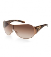 The hallmark styling of this world-renowned fashion leader denotes high quality with a dedication to innovation and a strong tradition of craftsmanship. Prada is synonymous with an understated style that has always anticipated, and often dictated, new trends. Prada sunglasses use only the finest materials to strike the ideal balance of form and function.