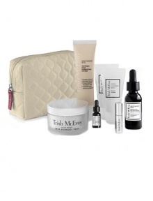 Create and maintain beautiful bare skin and lashes with Trish's results-oriented Power of Skincare Collection for effortlessly effective AM and PM skincare routines at home and on-the-go. Developed for clients at The Dr. Ronald Sherman/Trish McEvoy Skin Care Center in New York, Trish's dermatologist-designed formulations work synergistically to enhance, protect and repairskin. Create and maintain beautiful bare skin and lashes with Trish's results-oriented Power of Skincare Collection for effortlessly effective AM and PM skincare routines at home and on-the-go. Developed for clients at The Dr. Ronald Sherman/Trish McEvoy Skin Care Center in New York, Trish's dermatologist-designed formulations work synergistically to enhance, protect and repairskin.