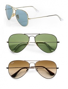The original favorites with metal frame. Available in gold with green lens, gold with pink-brown lens or gold with sky blue lens. UV400 lens 100% UV protective Made in Italy The original favorites with metal frame. Available in gold with green lens, gold with pink-brown lens or gold with sky blue lens. UV400 lens 100% UV protective Made in Italy