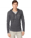 Pair this Calvin Klein Jeans hooded shirt with your favorite denim for a laid back stylish look.