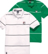 With a simple stripe, this LRG polo shirt is the perfect weekend piece -- just add jeans and you're good to go.