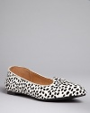 STEVEN BY STEVE MADDEN puts his stamp on these stylin' smoking flats with an adorable animal print-you'll fall head over heels.