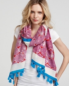 Tory Burch Tache Print Square Scarf Tory Burch Tache Print Square Scarf