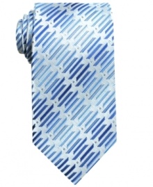 Keep it interesting. With a cool, visual pattern, this John Ashford tie gives your look a whole new dimension. Keep it interesting. With a cool, visual pattern, this John Ashford tie gives your look a whole new dimension.