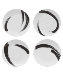 A true work of art. Showcase masterpiece meals on Mikasa's Brushstroke accent plates, featuring four unique designs in sleek, durable porcelain. A true work of art. Showcase masterpiece meals on Mikasa's Brushstroke accent plates, featuring four unique designs in sleek, durable porcelain.