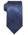 Shine up your workday look with this patterned skinny tie from Alfani.