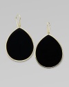 From the Rock Candy Collection. Polished 18K yellow gold showcases a smooth teardrop of black onyx.Black onyx 18K yellow gold Length, about 2 Width, about 1¾ Earwires Imported 