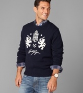 With a design bordering on regal, this Tommy Hilfiger sweater will stake its claim on your winter wardrobe.