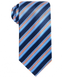 This gorgeous striped silk tie by Countess Mara will add classy style to your suit. This gorgeous striped silk tie by Countess Mara will add classy style to your suit.