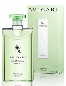 Structured around the refreshing vitality and purity of green tea, it is an expression of elegance and personal indulgence. Delicate perfumed Eau Parfumée au thé vert shampoo whose gentle cleansing action makes it perfect for daily use. Dermatologist tested. Top note: Italian Bergamot. Heart note: Green Tea. Base Note: Pepper. 6.8 oz. Structured around the refreshing vitality and purity of green tea, it is an expression of elegance and personal indulgence. Delicate perfumed Eau Parfumée au thé vert shampoo whose gentle cleansing action makes it perfect for daily use. Dermatologist tested. Top note: Italian Bergamot. Heart note: Green Tea. Base Note: Pepper. 6.8 oz.