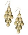 Enter the golden age. Style&co. wants you to brighten up the room with this set of chandelier drop earrings. The pair is crafted from gold-tone mixed metal. Approximate drop: 2-1/4 inches. Approximate width: 1 inch.