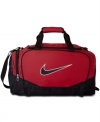 Gear up for a long day by storing all your essentials in this durable duffle bag from Nike.