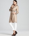 Jones New York Collection Leather Trim Trench