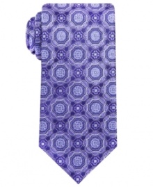 Add a regal touch to amp up any basic dresswear with this patterned tie from Countess Mara. Add a regal touch to amp up any basic dresswear with this patterned tie from Countess Mara.