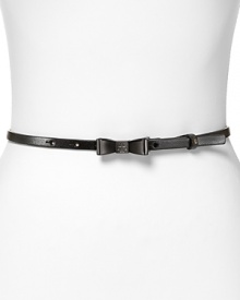 Add a cheeky twist to everyday ensembles with a whimsical bow belt from Tory Burch. Add a cheeky twist to everyday ensembles with a whimsical bow belt from Tory Burch.