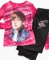 Help reduce her rapidly increasing temperature with the only cure for Bieber Fever - this tee and leggings set! (Clearance)