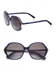 A signature style in handcrafted acetate with an all-over logo print and pretty metal accents. Available in black with grey gradient lens, havana with brown brown gradient lens or blue with smoke gradient lens. Logo temples100% UV protectionMade in Italy A signature style in handcrafted acetate with an all-over logo print and pretty metal accents. Available in black with grey gradient lens, havana with brown brown gradient lens or blue with smoke gradient lens. Logo temples100% UV protectionMade in Italy