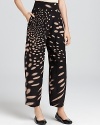 A fresh silhouette and artful print make these Sonia Rykiel pants a statement essential.