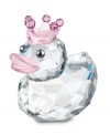 Crowned Princess of the Happy Ducks flock, this Swarovski crystal figurine charms everyone with her sparkling personality.