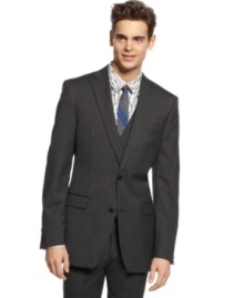 With a slim, modern update, this Bar III blazer has workday style that just won't quit. With a slim, modern update, this Bar III blazer has workday style that just won't quit.