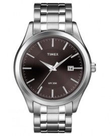 The more things change, the more they stay the same. This classic stainless steel watch from Timex watch will never go out of style. The more things change, the more they stay the same. This classic stainless steel watch from Timex watch will never go out of style.