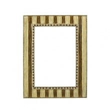 This hand-finished frame combines classic lines with modern sophistication. Accented with chocolate and cream colored enameled stripes with jonquil and smoked topaz Swarovski® crystals it's a fashionable way to display your favorite photos. This hand-finished frame combines classic lines with modern sophistication. Accented with chocolate and cream colored enameled stripes with jonquil and smoked topaz Swarovski® crystals it's a fashionable way to display your favorite photos.