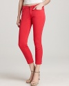 Color outside the lines with these Eileen Fisher jeans that flaunt a delectable strawberry hue against a sleek, skinny silhouette.