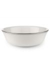 From the Lenox Classic Collection, Federal Platinum formal dinnerware and dishes add a luxurious note to your table. Made of exquisite white bone china with platinum trim, a complete selection of pieces is available. Coordinating Debut Platinum crystal stemware adds the finishing flourish. Qualifies for Rebate
