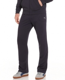 Start with the basics. Build a solid foundation for your weekend couch time with these ultra-comfortable lounge pants from Puma. Start with the basics. Build a solid foundation for your weekend couch time with these ultra-comfortable lounge pants from Puma.
