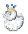 Crowned Prince of the Happy Ducks flock, this Swarovski crystal figurine charms everyone with his sparkling personality.