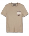 Give your style a casual call out with this soft crew neck t-shirt from Buffalo David Bitton.