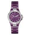 Forget about blending in with this glam watch by GUESS.