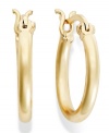 Classic chic. Every girl needs a polished pair of hoops like this traditional Giani Bernini style. Crafted in 24k gold over sterling silver. Approximate diameter: 5/8 inch.