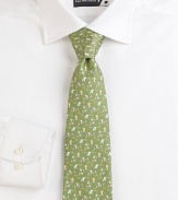 A signature statement in beautifully crafted Italian silk with an array of whimsical animal prints to complete a safari-inspired theme.SilkDry cleanMade in Italy