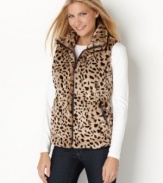 Get in touch with your wild side with this on-trend faux fur vest from Charter Club! Layer it with anything from turtlenecks to lightweight sweaters for ultimate warmth.
