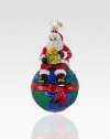 This hand-painted Santa is determined to make the world a better place. Purchase this Santa ornament and a portion of the proceeds will benefit Environmental Awareness. Hand-blownHand-painted5 highMade in Poland