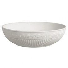 Edme low center bowl by Wedgwood. Wedgwood marks the 100th anniversary of its classic Edme collection with a refreshing update of its timeless pattern. A new antique white glaze enhances the elegant colannade embossment and laurel motif accent pieces. Sophisticated shapes and generously sized pieces make this pattern ideal for today's lifestyle. Edme low center bowl by Wedgwood. Wedgwood marks the 100th anniversary of its classic Edme collection with a refreshing update of its timeless pattern. A new antique white glaze enhances the elegant colannade embossment and laurel motif accent pieces. Sophisticated shapes and generously sized pieces make this pattern ideal for today's lifestyle.