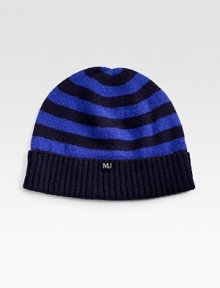Wool-nylon beanie hat with signature MJ logo detail.Rib knit hemLogo detail80% wool/20% nylonDry cleanImported Wool-nylon beanie hat with signature MJ logo detail.Rib knit hemLogo detail80% wool/20% nylonDry cleanImported