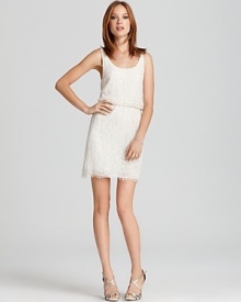 Delicately articulated in bead-adorned lace, this Alice + Olivia dress brings romance to your party-frock collection.